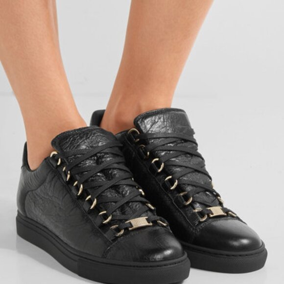 $900 Balenciaga black arena sneakers size 10/40 - Picture 1 of 6